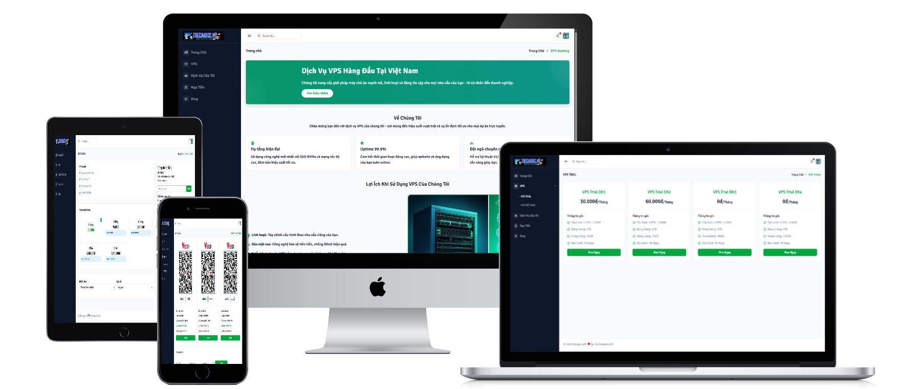 Code Tạo Web Bán VPS Đơn Tay